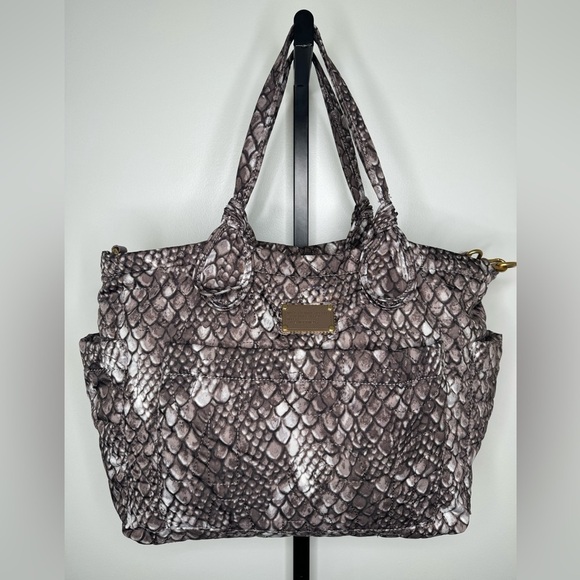 Marc by Marc Jacobs Large Snake Print Nylon Travel Bag - Picture 2 of 5